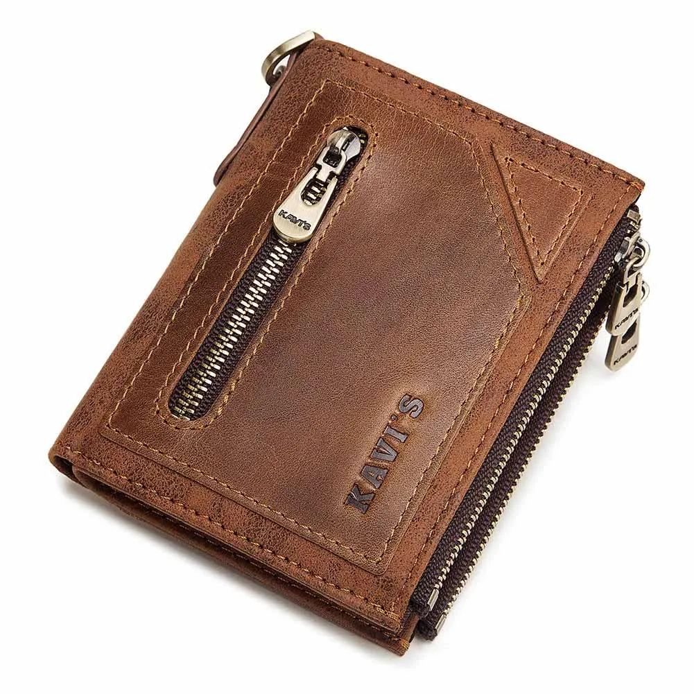 Кошелек мужской из натуральной кожи маленькое портмоне с кредитницей и