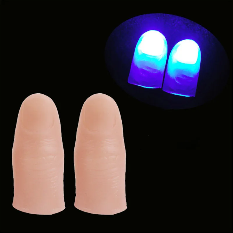 2 шт. реквизит творческие волшебники красный свет подсказки палец со светодиодом