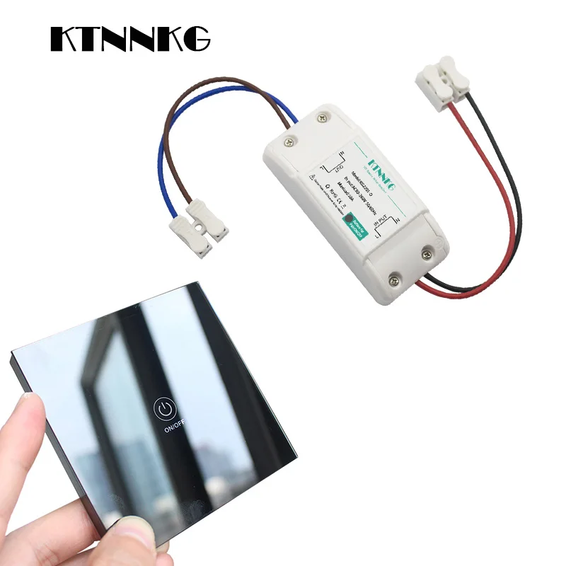 Умный беспроводной сенсорный выключатель ktnnкг светильник Радиочастотный пульт