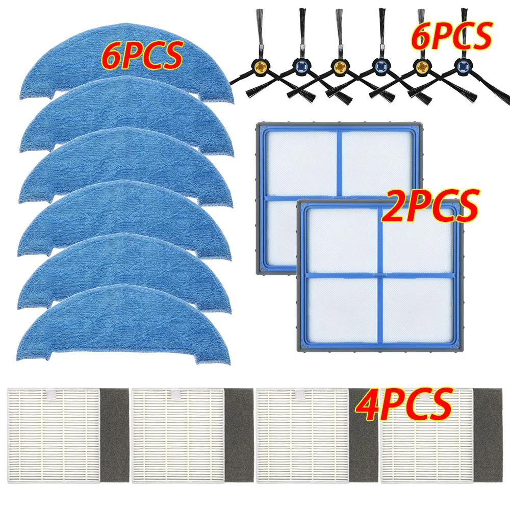 

Mop Pad Primary Filter HEPA Filter Side Brush for ilife V8 V8s X750 X800 X785 V80 Vacuum Cleaner Part Replacement Kits