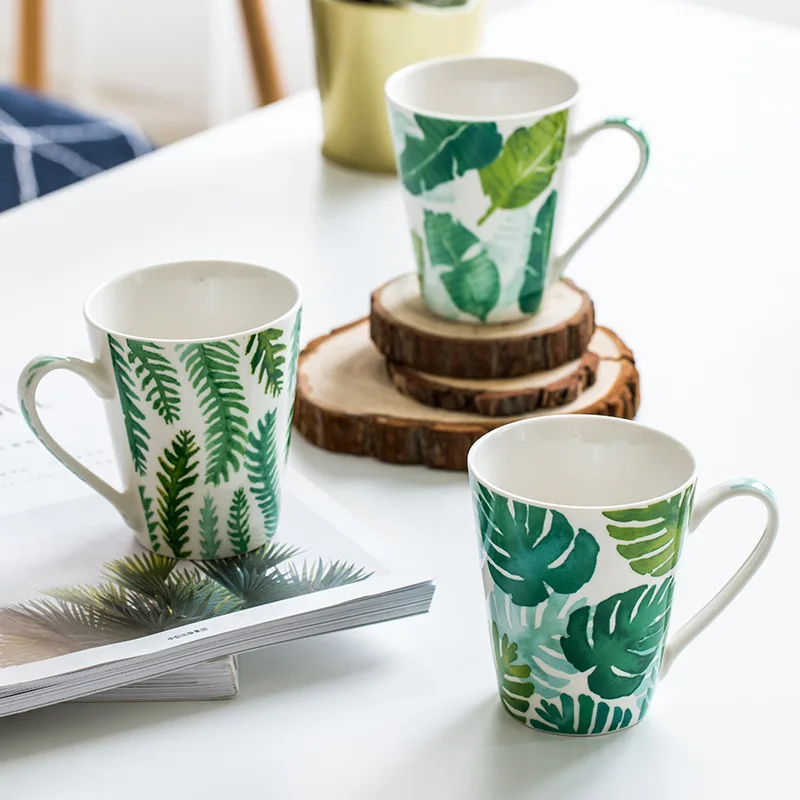 Кофейные кружки для влюбленных лаконичная керамическая Бытовая чашка капучино