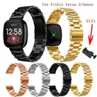 Для Fitbit Versa 3 Sense, Алмазный ремешок для Fitbit Versa3, Классические мужские часы, женский браслет, сменный Браслет, аксессуары