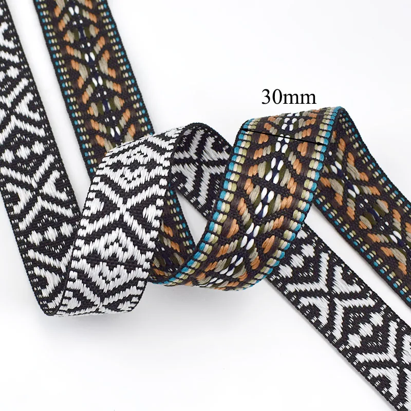 5 ярдов 30 мм полиэфирный хлопок жаккард тесьма сделай сам швейные ленты для