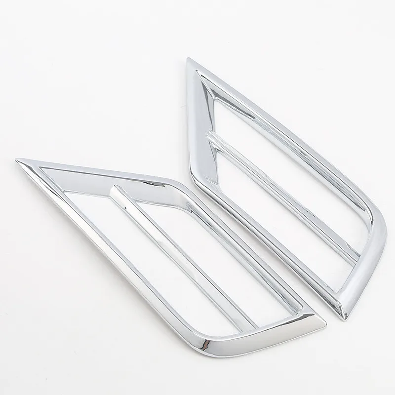 Фото Для Volkswagen VW Tiguan MK2 2017 2018-2019 ABS хромированная передняя противотуманная фара противотуманная фара накладка рамка внешнее украшение автомобиля №3