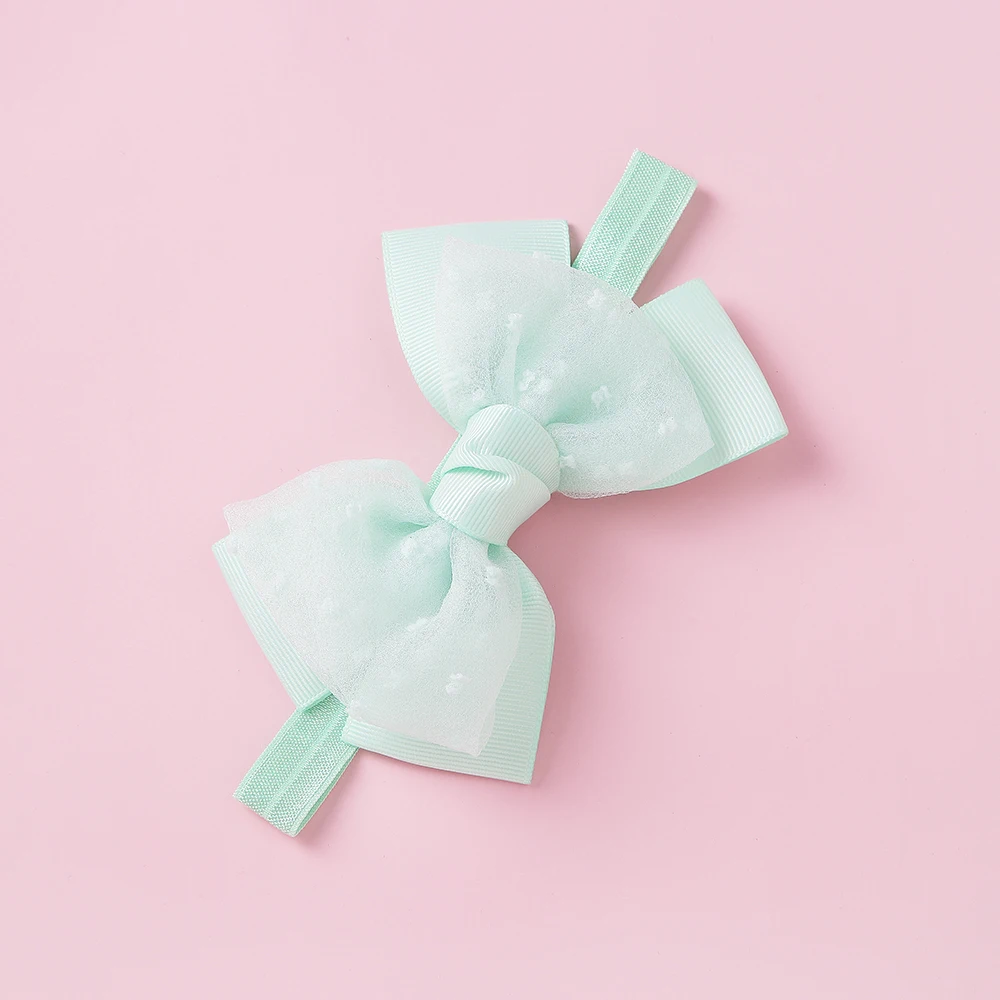 Детская Кружевная повязка на голову с цветочным бантом 6 цветов 1 шт.|Аксессуары