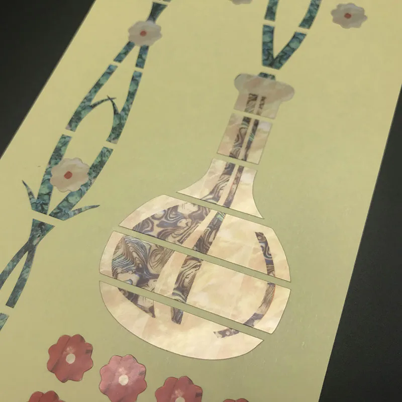 DIY ваза бабочки гриф инкрустация наклейки гитары Стикеры для электрических