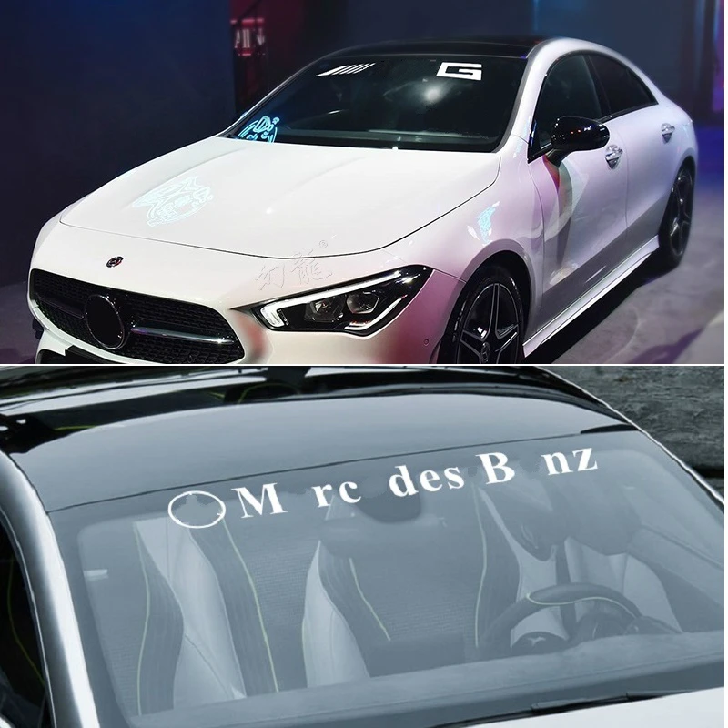 Автомобильная наклейка на лобовое стекло для Mercedes AMG W203 W204 W108 W126 W140 W168 W169 W176 W177 W205