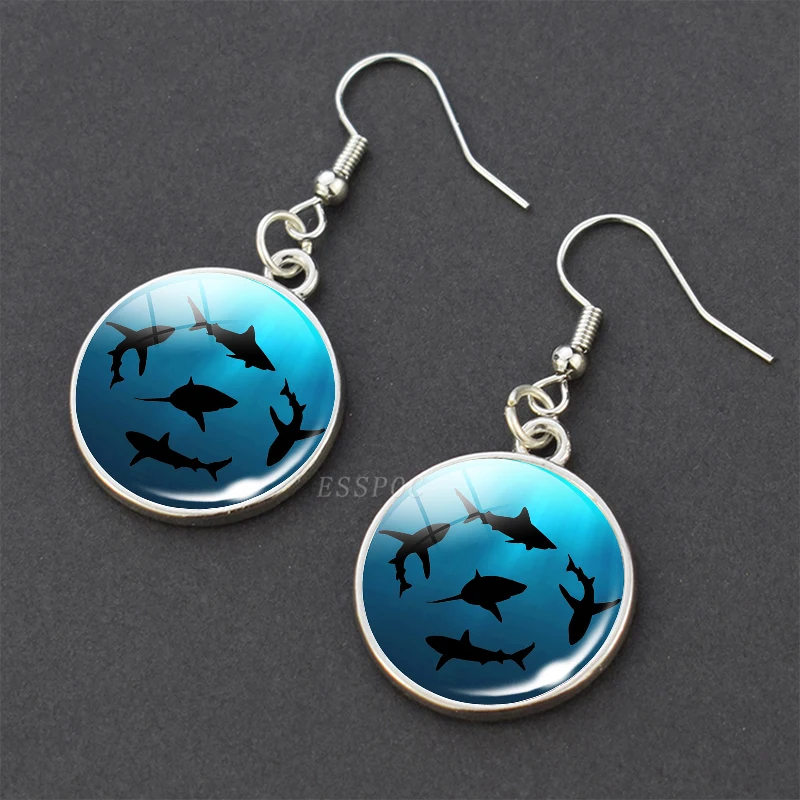 Висячие серьги в виде черепахи дельфины гиппокамп Морская звезда морские