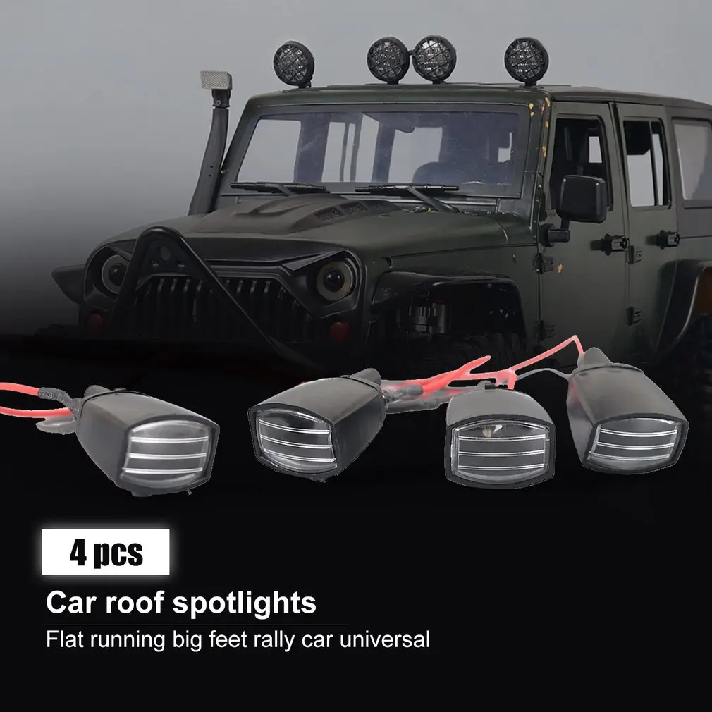 4 светодиодный RC багажник на крышу светильник комплект для бара лампа 1/10