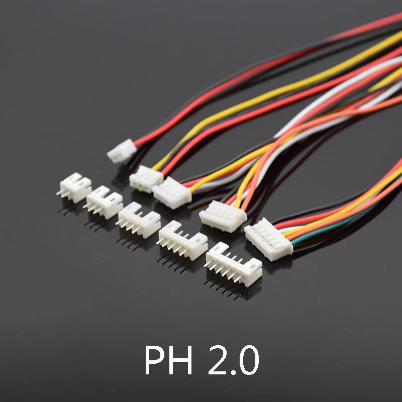 Коннектор Micro JST PH 2 0 Папа-мама 2/3/4/5 контактов с клеммными проводами разъем для
