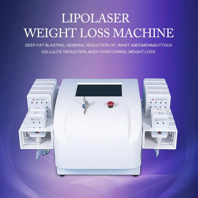 

Professional Design 16 Pads Lipolaser 980nm Lipo Laser LLLT Lipolysis Fat Dissolve Beauty System Body Slimming Machine