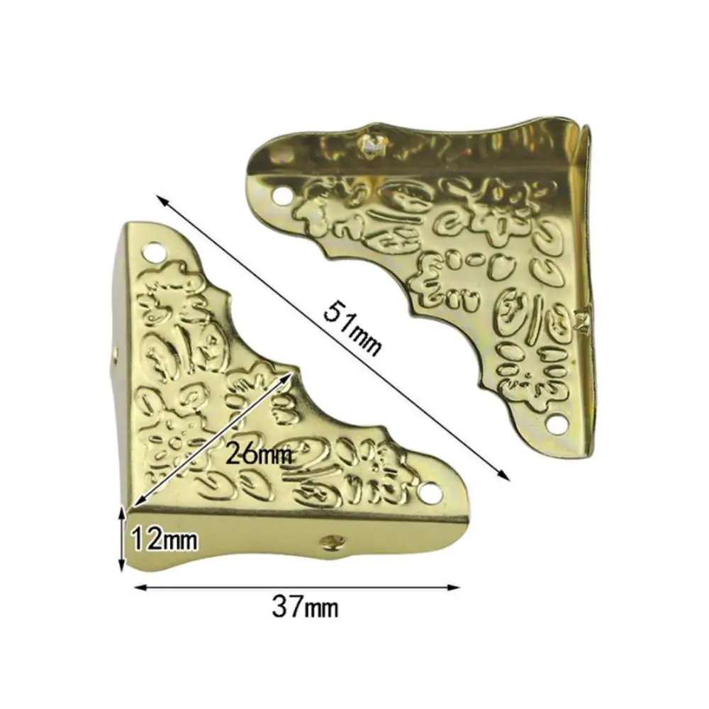 8 шт. бронзовые Защитные уголки для альбомов 37 мм|Бамперы углов| |