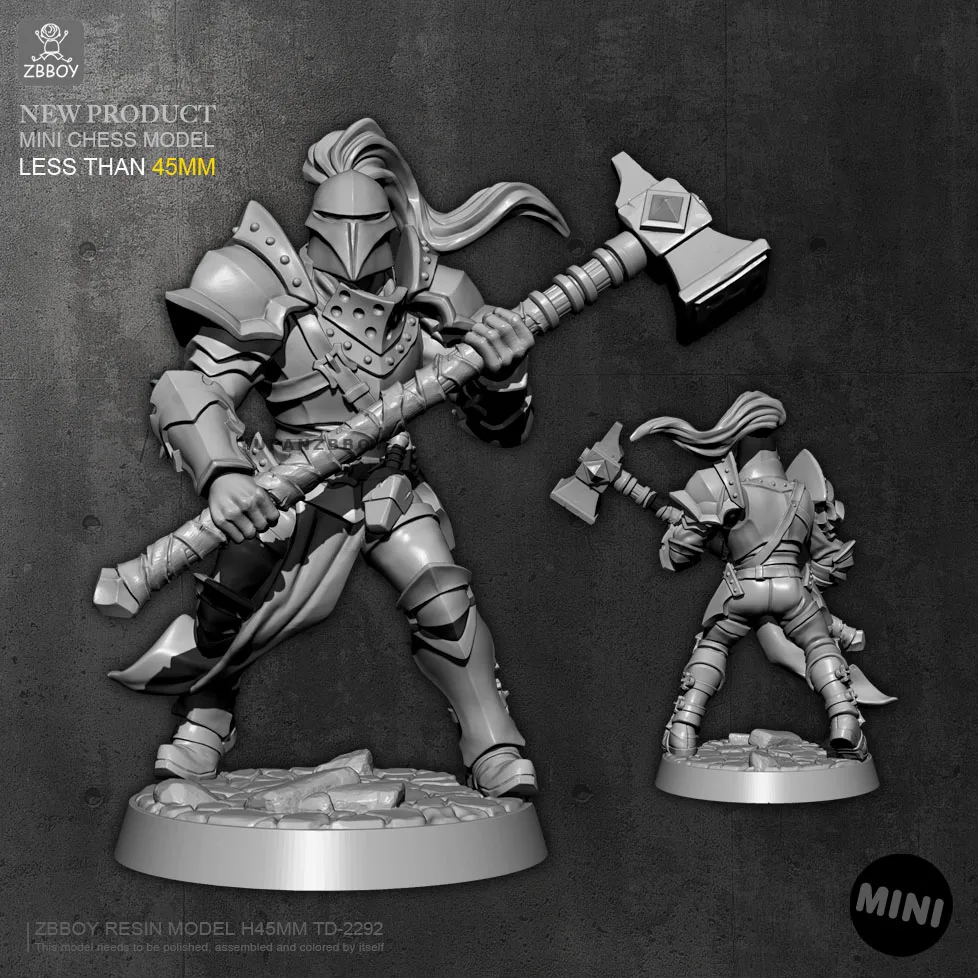 

45mm Resin model kits figure colorless and self-assembled TD-2292