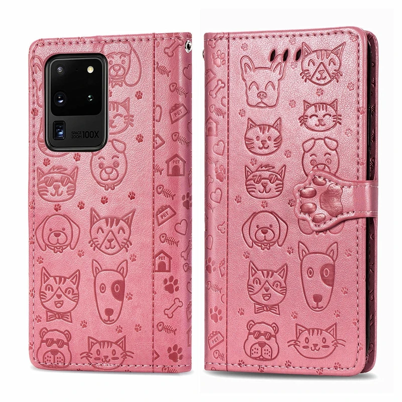 

10 шт., чехол-бумажник из искусственной кожи для Samsung Galaxy S20 S10 E S9 S8 Ultra Plus
