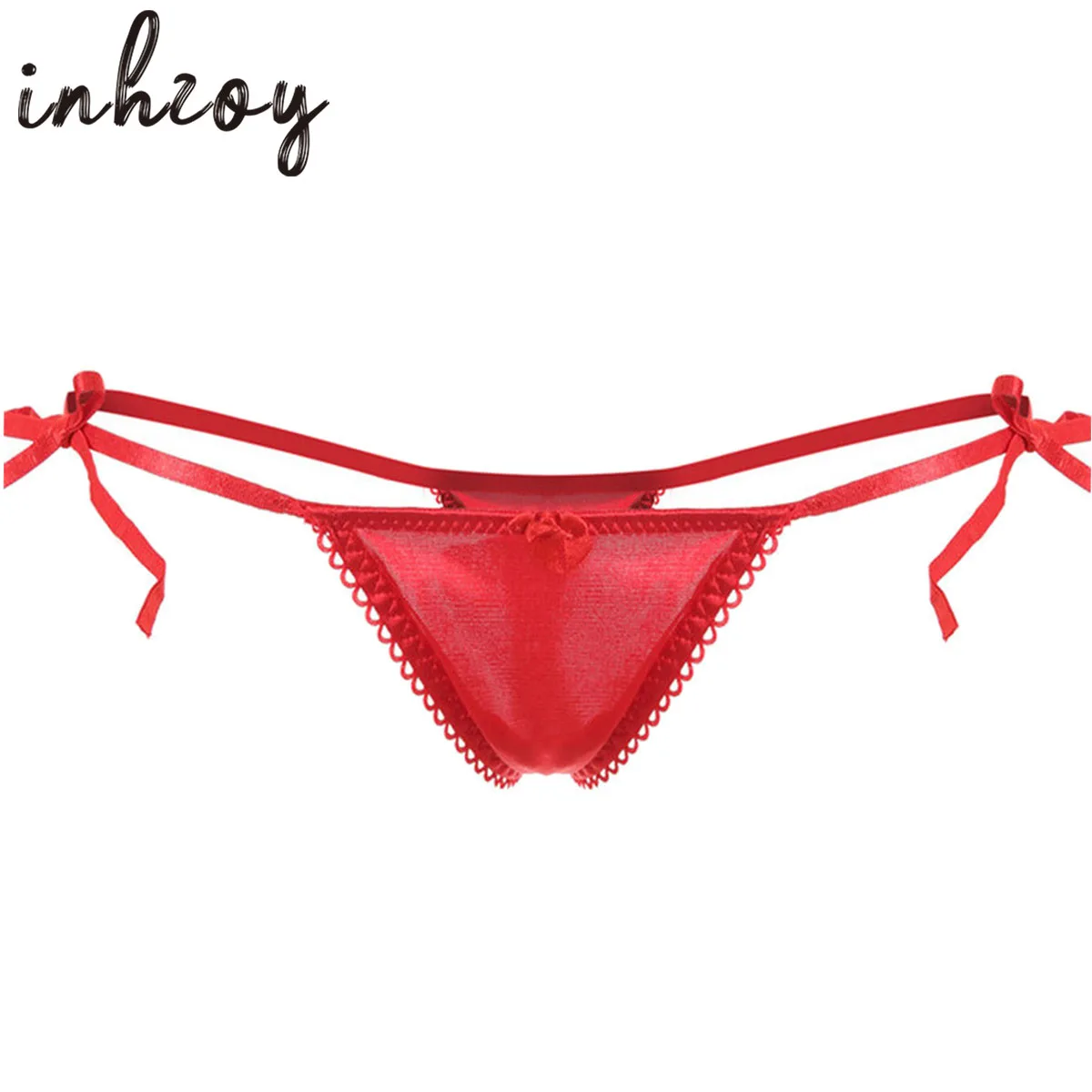 

Gay Mens Sexy Panties Lingerie Sissy Crossdressing Tie Up Thong Jockstraps Briefs Underwear Lace Trim Exotic Strappy G-string