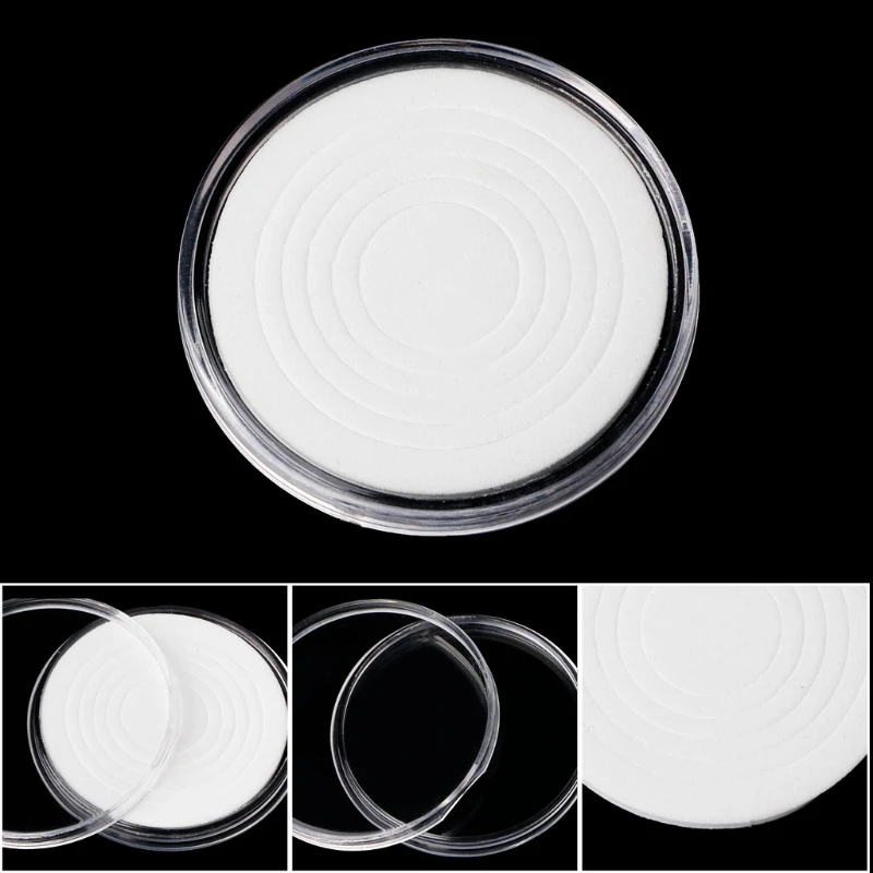 

203F 46mm Plastic Coin Holder Capsule Storage Case Display Box With 5 Sizes Pad Rings