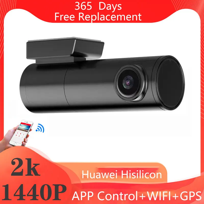 Скрытый мини видеорегистратор QHD DVR Android Автомобильная камера 2K Встроенный Wi Fi GPS 24