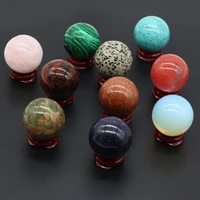 natural stone decoration spherical with base artificial ornament lucky gift bed room garden office desk small ornaments