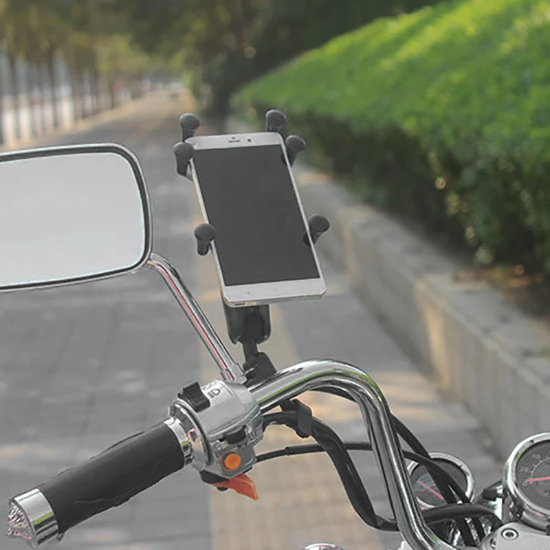 

Universal Motorcycle Rearview Mirror Cell Phone Holder Motorcycle Phone Holder Smartphone Holder Mount Phone Mount