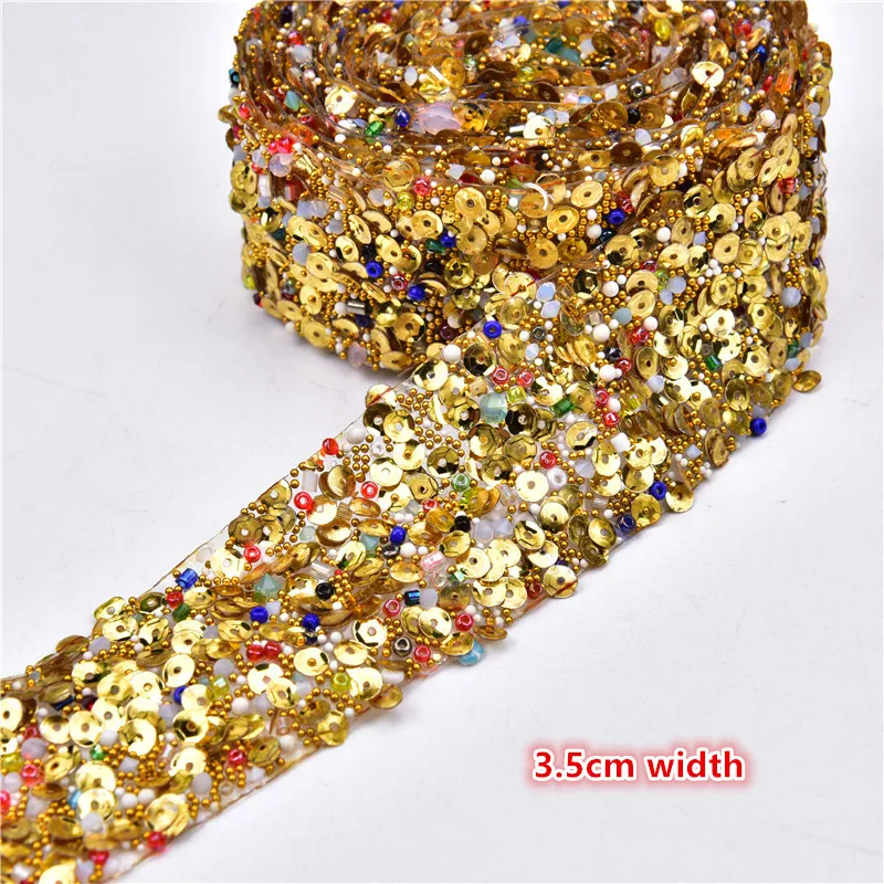 3 5 см 1 ярдов не требующей горячей фиксации стразы из сетчатой ткани с украшением