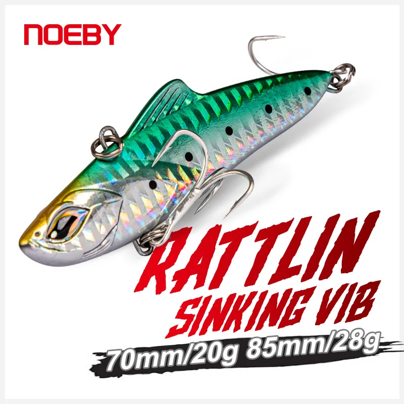 

Noeby Vibrating Blade Lure Fishing Lures 70mm 20g 85mm 28g Lipless Crankbait Artificial Hard Bait for Saltwater Fishing Lure