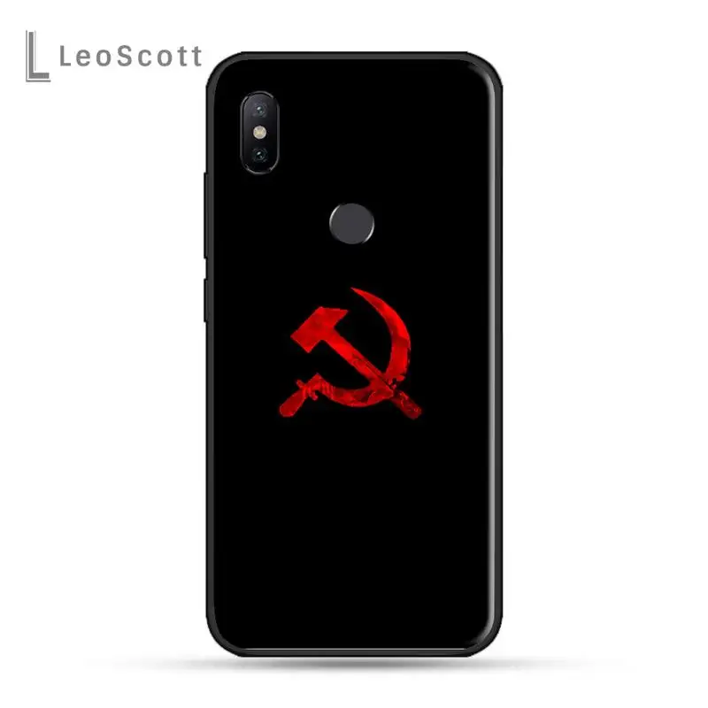 

Soviet Union USSR Flag Phone Case For Xiaomi Redmi note 4 4X 8T 9 9s 10 K20 K30 cc9 9t pro lite max