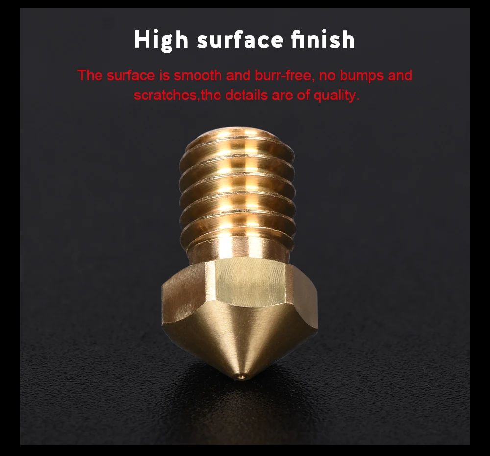 Высокое качество V6 сопло латунь M6 1,75/3,0 мм нити к V6 J-head Hotend экструдер E3D V6 сопло 3d принтер запчасти для Ender 3