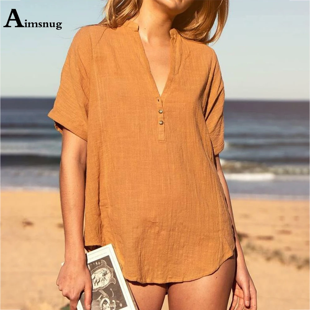 

Plus size 3xl Women Latest Casual Shirt V-neck Blouse Short Sleeve Summer Top Womens Beach shirt blusas Sexy Femme Clothing