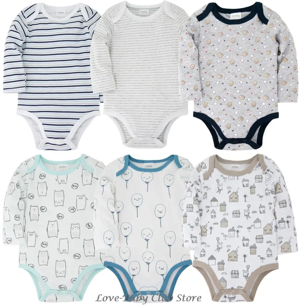 Боди для маленьких девочек и мальчиков 6 шт./лот свитшоты комплекты одежды из