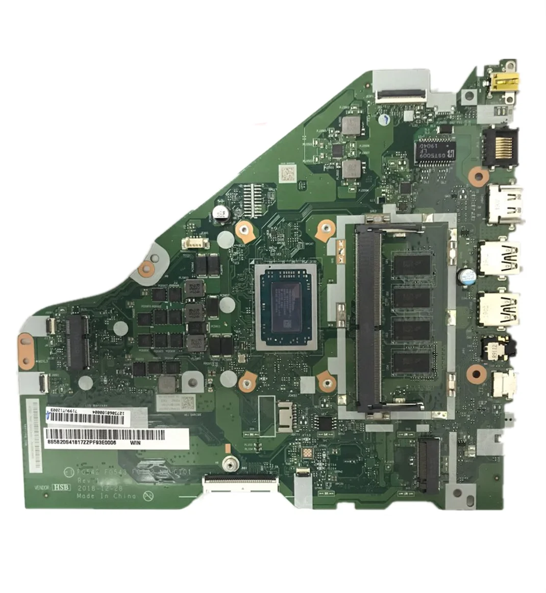 

KEFU NM-C101 Laptop motherboard for Lenovo Ideapad L340-15API original mainboard 4GB-RAM AMD Ryzen 3 3200U (R3-3200U) CPU