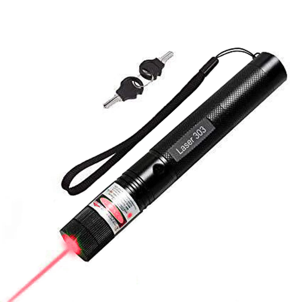 Red Laser 303 Высокая мощность Зеленая лазерная указка военная мощь Фиолетовый Красный лазерный прицел 5000 м 532 Нм лазерная ручка охотничий лазер - Цвет: Red Laser 303