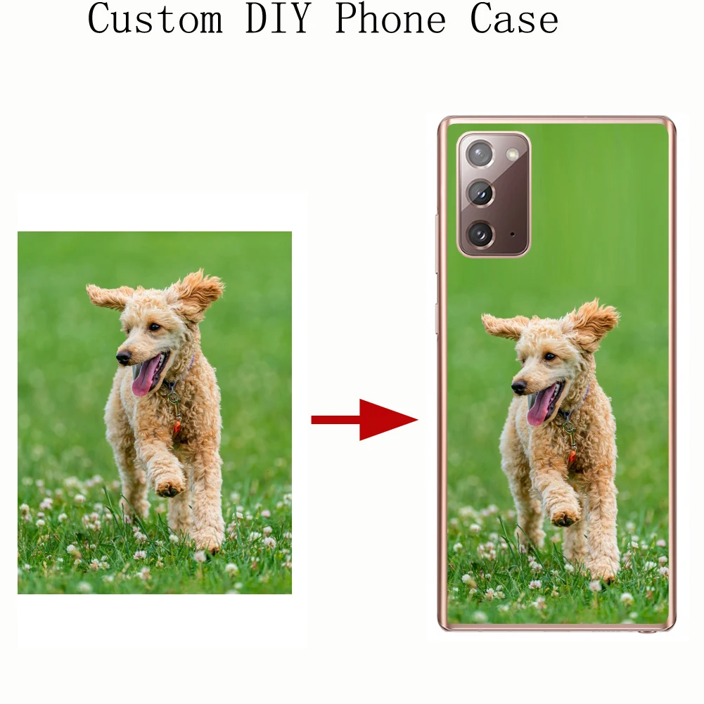 

Customize Your Own Picture DIY Pattern Image Fashion Phone Case Back Tpu Cover For Samsung Galaxy Note 4 5 8 9 10 20 Plus Ultra