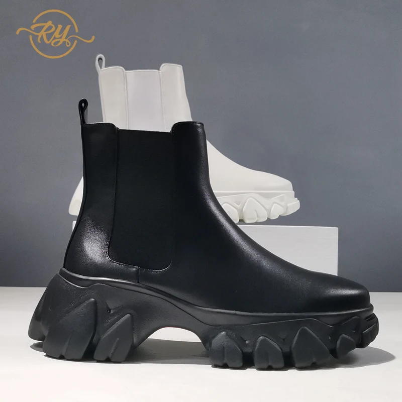 Женские ботильоны из натуральной кожи осенние ботинки Европейская станция 2020 |