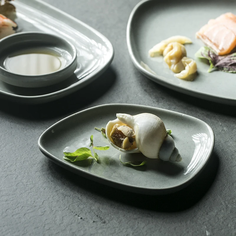 Креативные керамические западные блюда домашние для завтрака столовая посуда