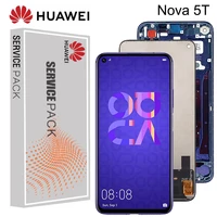 6 26 for huawei nova 5t yal l21 l61a l71a lcd screentouch display digitizer replacement with frame for huawei nova 5t display