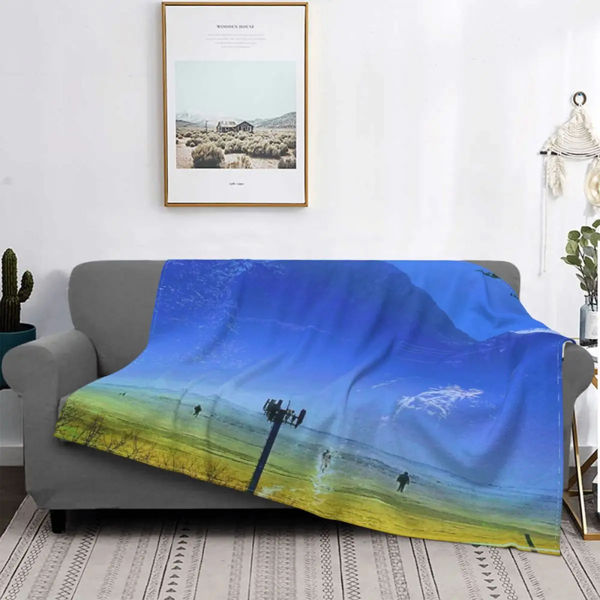 

Open Space Blanket Bedspread Bed Plaid Sofa Bed Towel Beach Summer Blanket Plaids And Covers