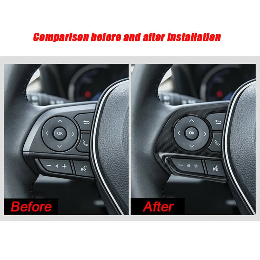 

Trim Button Frame Cover For Toyota RAV4 19-20 2pcs Wheel Brand New Durable