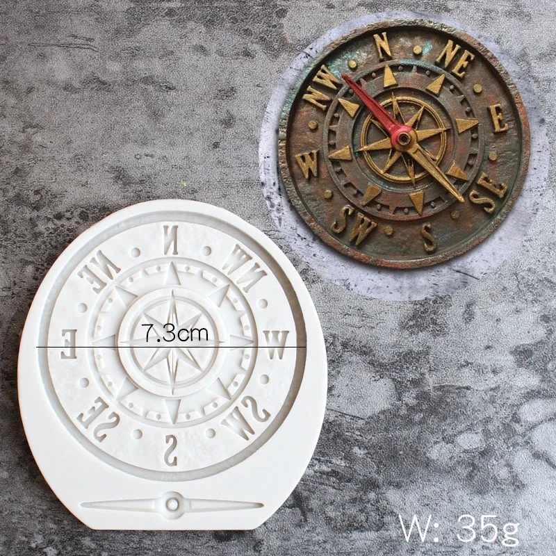 

Clock round silicone DIY fondant chocolate mold, candy, soap, scented candle, jewelry resin decoration utensils
