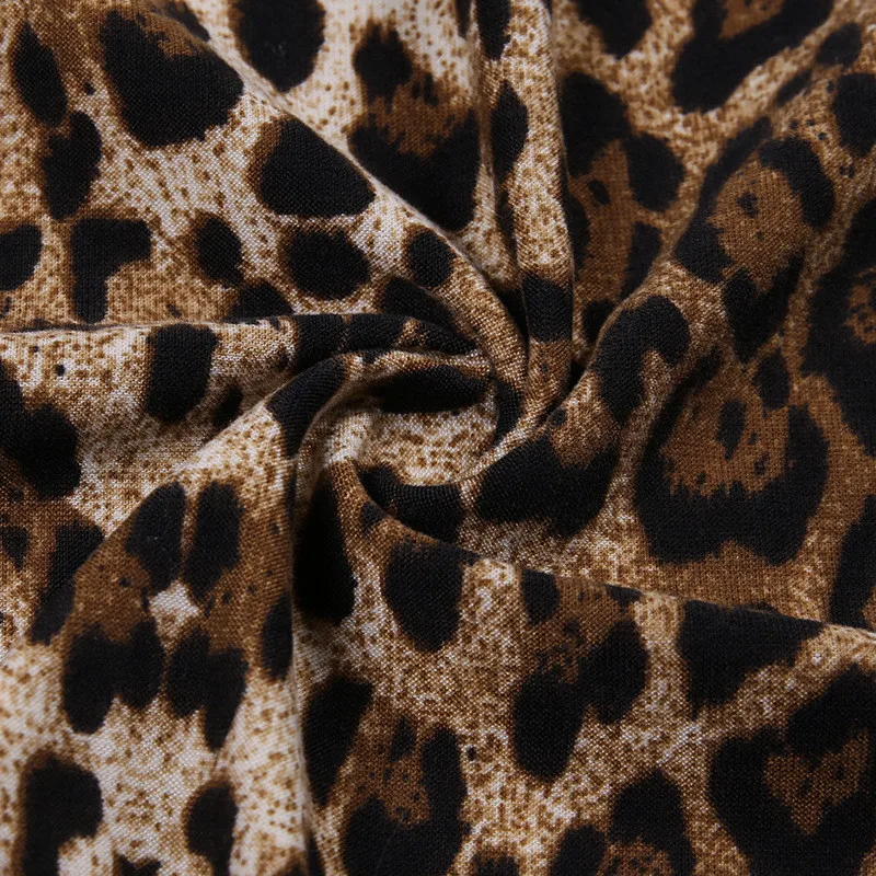 Hugcitar leopard print long sleeve hooded trench coats autumn winter women streetwear windbreak outfits
