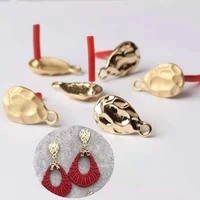 golden zinc alloy tear water drop earrings base connectors linker 6pcslot 1119mm for diy earrings jewelry making accessories
