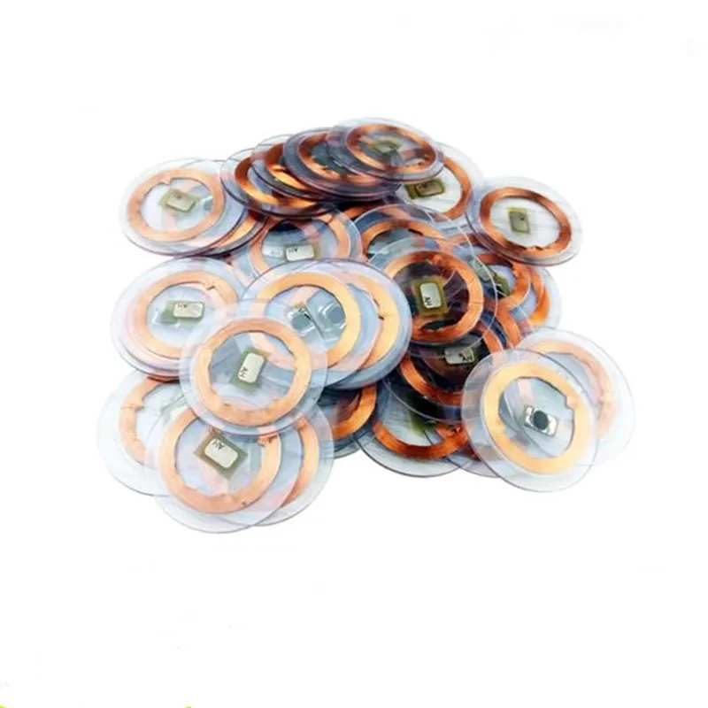 

125KHz ID T5577 Writable Rewritable Copper Coil Transparent Coin Card Keyfob RFID Proximity EM4305 Access Control Tag Accessorie