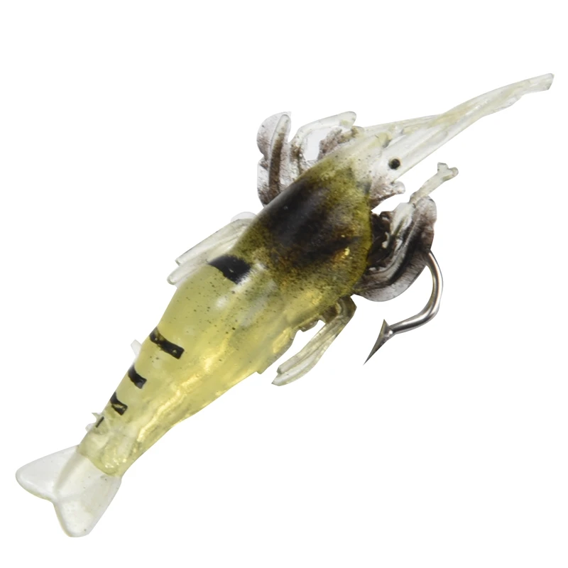 10 шт. имитация креветок креветка из мягкого материала крючок приманка рыболовные