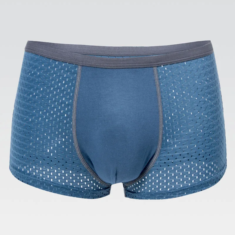 Трусы-боксеры мужские сетчатые прозрачные 4 шт./лот | Мужская одежда