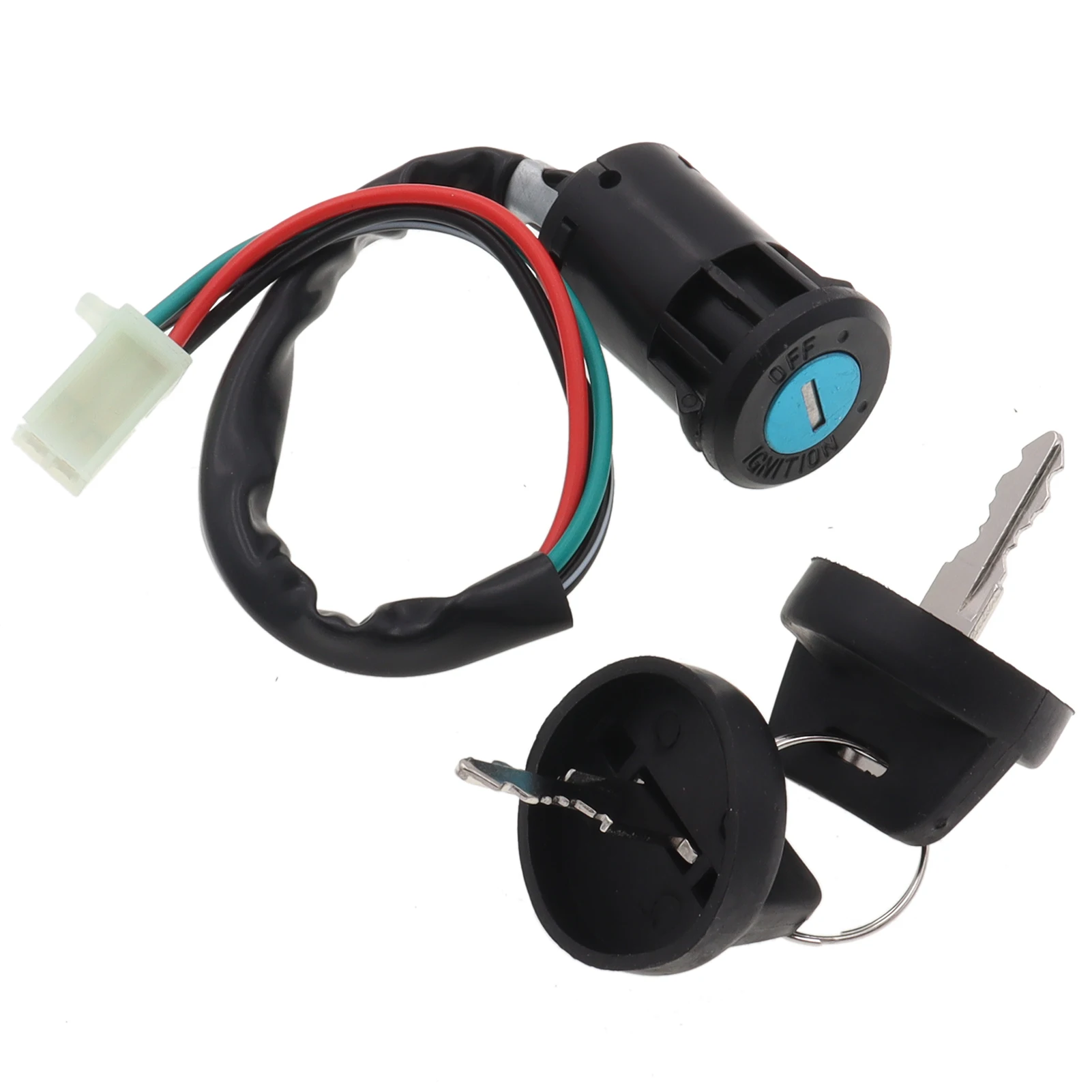 4 провода универсальные 2 ключа зажигания старт переключатель дверной замок ключ