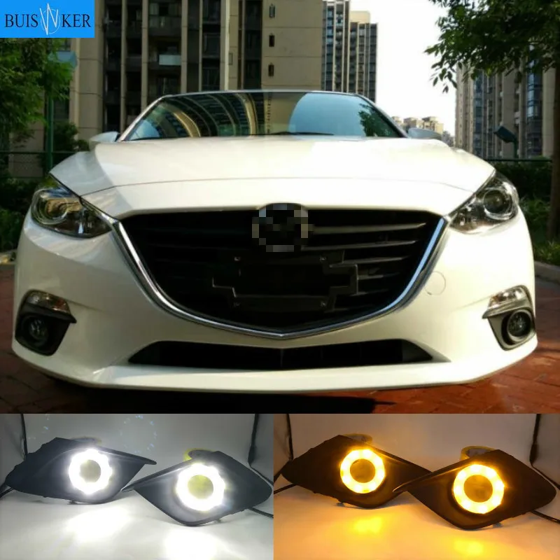 DRL для Mazda 3 Mazda3 Axela 2014 2015 2016 светодиодный ные дневные ходовые огни дневной свет