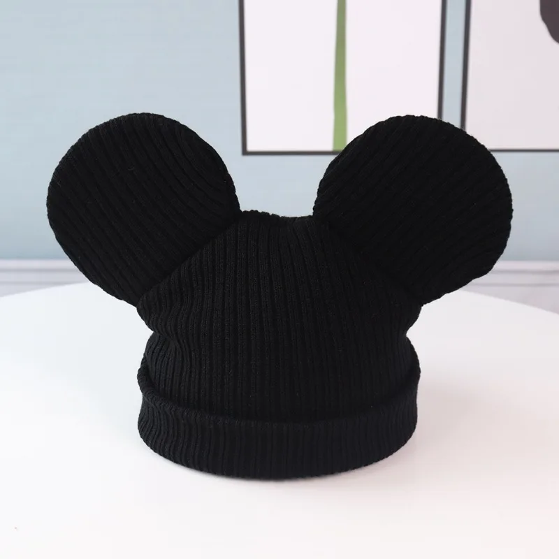 Детские шапки новинка 2020 зимние вязаные для родителей и детей с большими ушами