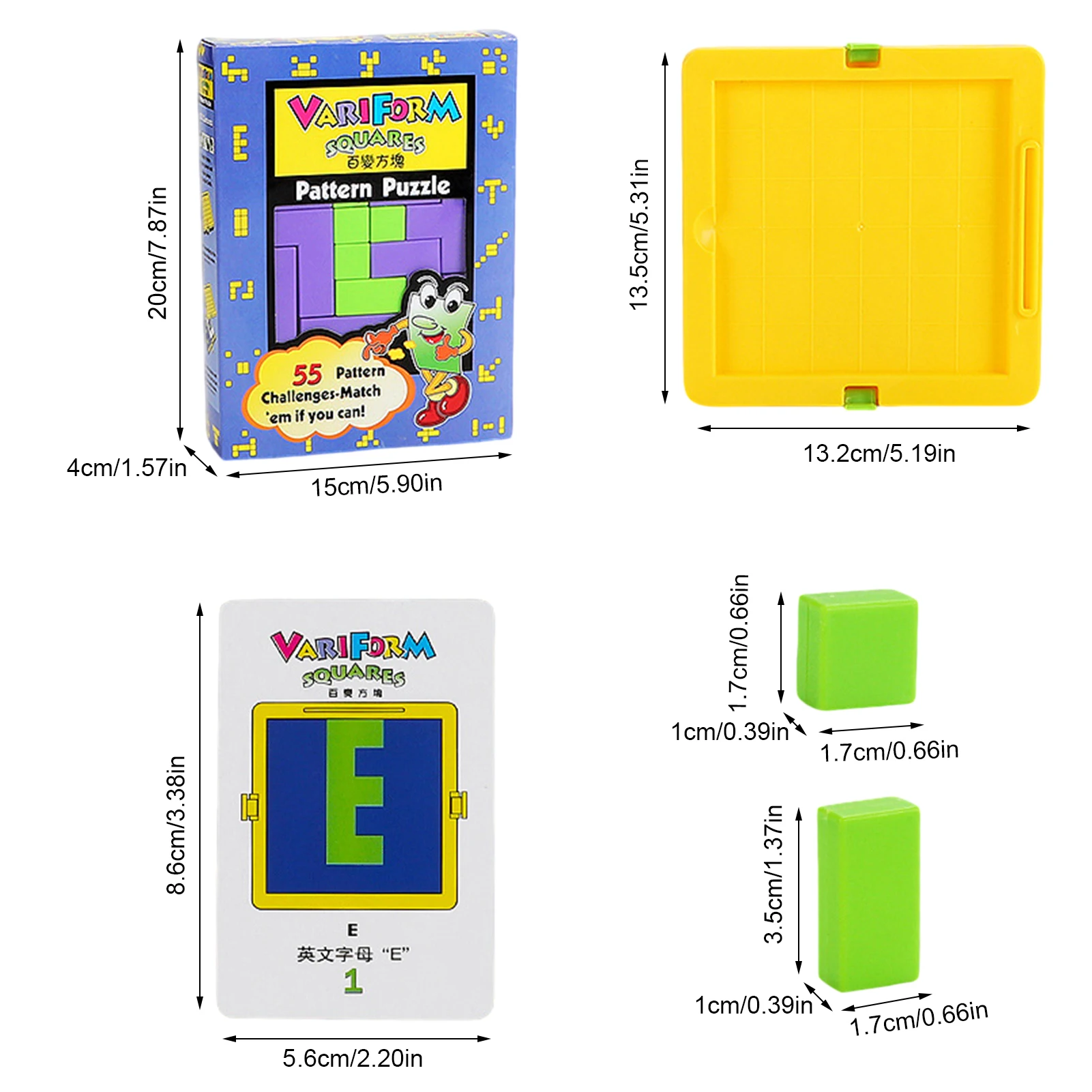 

Children Montessori Educational Toys Plastic Tetris Tangram Brain Teaser Puzzle Toys Color Shape Sensory Puzzle Toys Kids Gifts