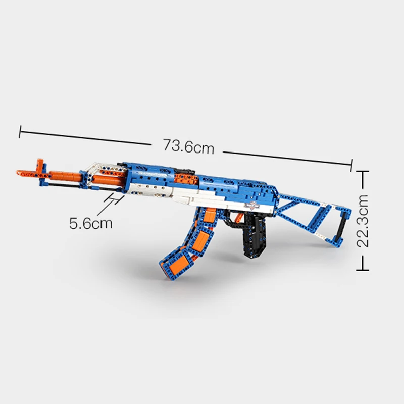 Снайперская винтовка револьвера пистолет строительные блоки 498 шт. Ak47 Swat военное