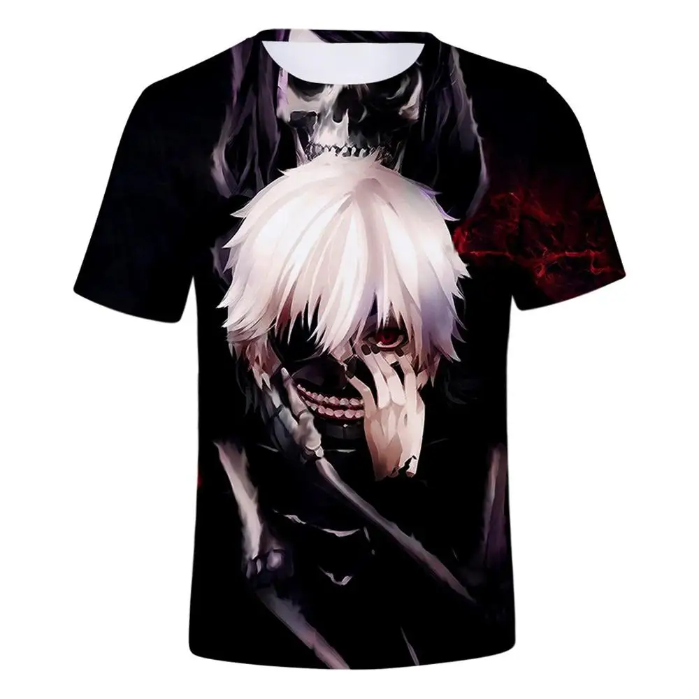 LE110 Футболка с 3D-принтом "tragical Tokyo Ghoul", мужская футболка с принтом крови, повседневные футболки Кен канеки, футболки, аниме, толстовка, уличная одежда, топы - Цвет: LE110