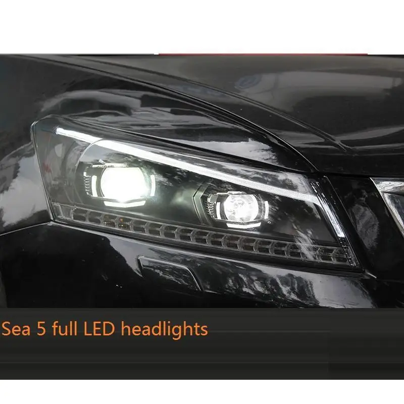 MODEL A Наружные Drl Luces Assessoires Neblineros Led Para Авто Cob дневные ходовые фары автомобильные фары в сборе 08 для Honda Accord - Цвет: MODEL A